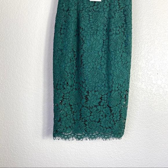 BARDOT Green Off the Shoulder Lace Dress NWT (6/S) - Picture 4 of 8